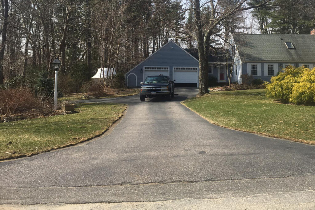 Before Driveway Sealcoating in Brockton MA - Donovan Sealcoating South Shore MA